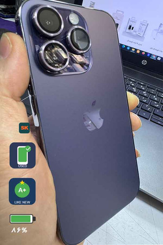 آیفون 14 پرو کارکرده 256 گیگ بنفش درجه A+ با باتری 86 درصد