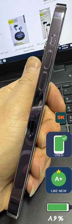 آیفون 14 پرو کارکرده 256 گیگ بنفش درجه A+ با باتری 86 درصد